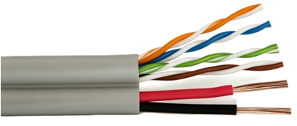 Hybrid UTP Cat.5e with 2C Power PVC Indoor Cable FIG-8(图2)